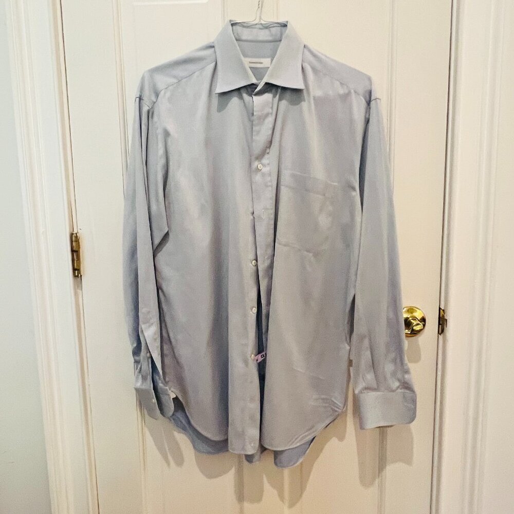 Ermenegildo Zegna Men's Cotton Dress Shirt Size 16.5 -Retails New $850